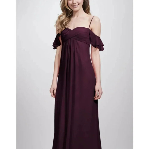 Theia Riley Cold Shoulder Gown - Picture 3 of 9